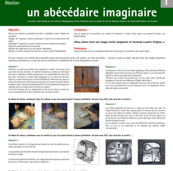Arts Un Abecedaire Imaginaire