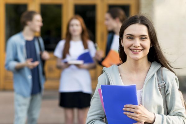 Portrait Young Student Smiling Freepik