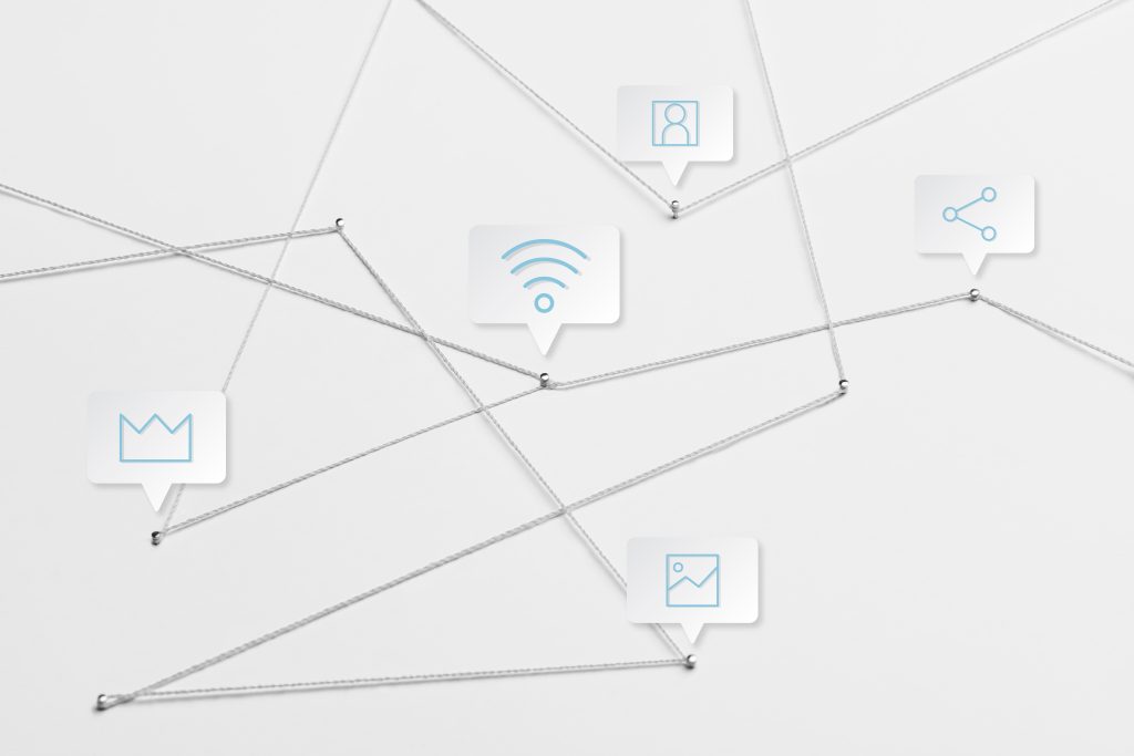 Global Communication Background, Business Network Design